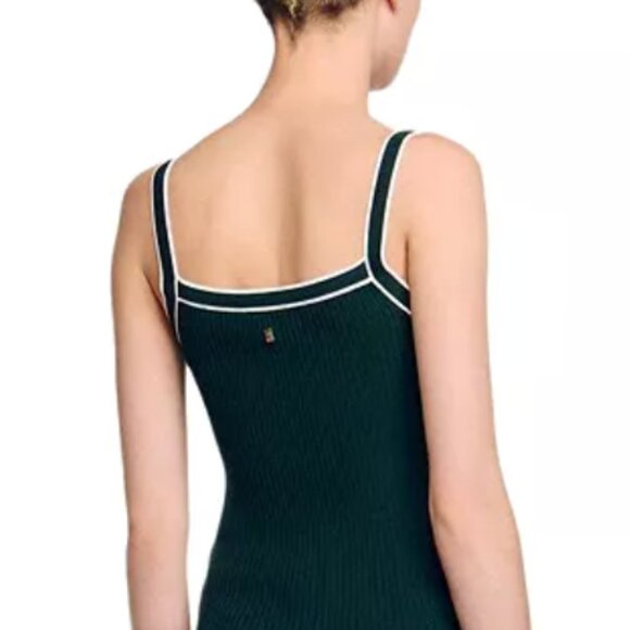 Sandro Two Tone Knit Tank - Picture 1 of 5